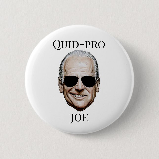 Badge Rond 5 Cm Quid-pro Joe (Devant)