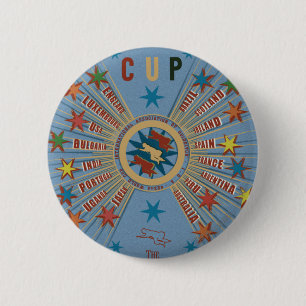 Badge Rond 5 Cm QUIDDITCH™ World Cup Blue Poster