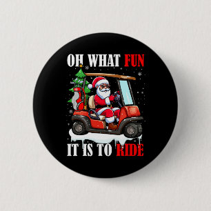 Badge Rond 5 Cm Qu'il est drôle de conduire le père Noël de Noël e