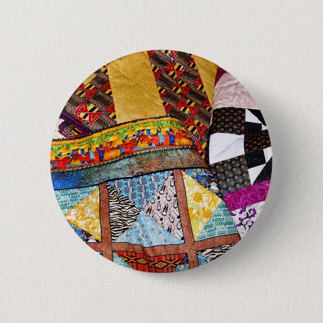Badge Rond 5 Cm Quilts et Quilting personnalisables (Devant)