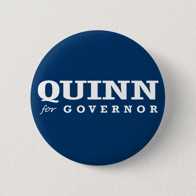 BADGE ROND 5 CM QUINN POUR LE GOUVERNEUR 2014 (Devant)