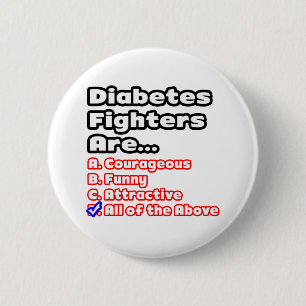 Badge Rond 5 Cm Quiz de lutte contre le diabète