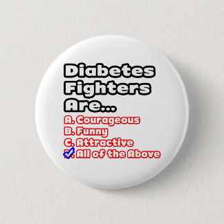 Badge Rond 5 Cm Quiz de lutte contre le diabète