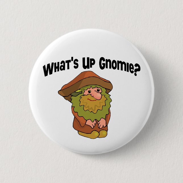 Badge Rond 5 Cm Quoi de neuf Gnomie (Devant)