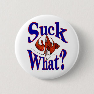 Badge Rond 5 Cm "Quoi ?" Homard à langouste comique