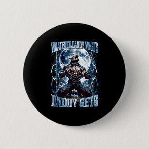 Badge Rond 5 Cm Quoi que Papa Veuille Papa Obtient Drôle Alpha Lou