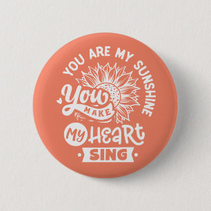 Badge Rond 5 Cm Quota inspiratoire Sunflower