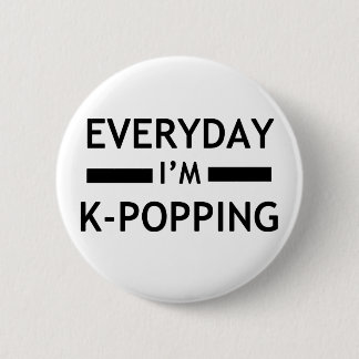 Badge Rond 5 Cm Quotidien je suis K-POPPING !