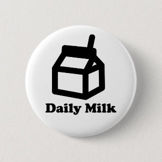 Badge Rond 5 Cm quotidiennement-lait-logo