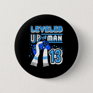 Badge Rond 5 Cm R Mitzvah est passé au niveau homme joueur