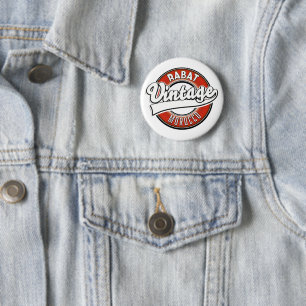 Badge Rond 5 Cm Rabat maroc logo vintage