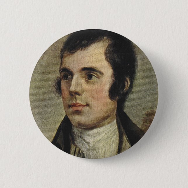Badge Rond 5 Cm Rabbie Burns (Devant)