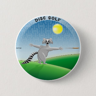 Badge Rond 5 Cm Raccoon