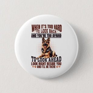 Badge Rond 5 Cm Race de chien berger allemand Quand c'est trop dur