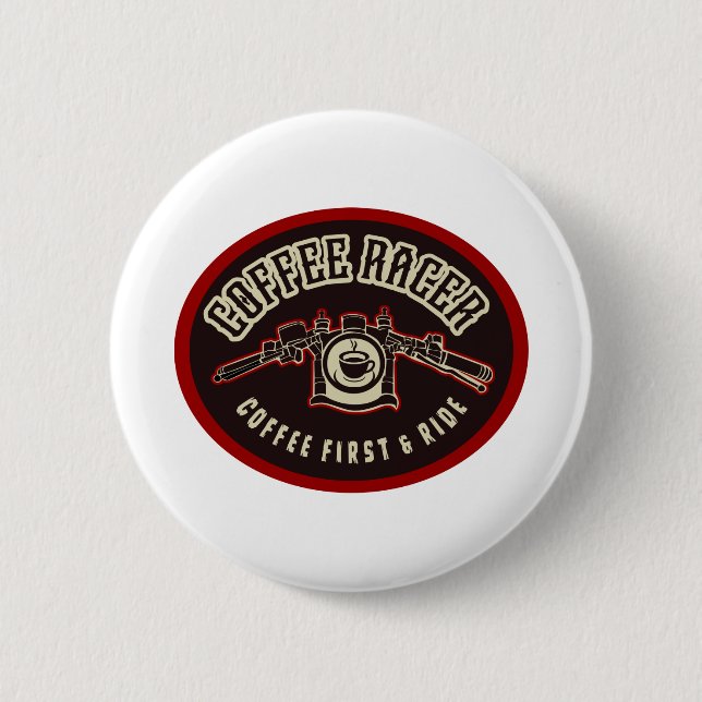 BADGE ROND 5 CM RACER DU CAFÉ 2 (Devant)