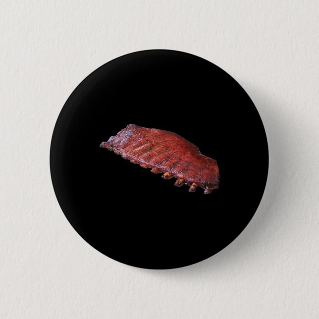 Badge Rond 5 Cm Rack Of Bbq Ribs  (Devant)