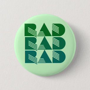 Badge Rond 5 Cm RAD des années 80