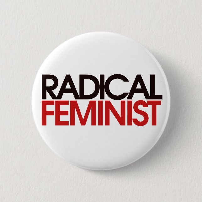 Badge Rond 5 Cm Radical féministe (Devant)