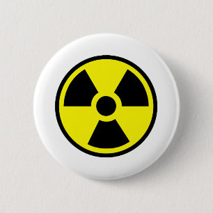 Badge Rond 5 Cm Radioactif