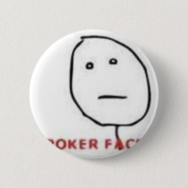 Badge Rond 5 Cm Rage de visage de tisonnier comique (Devant)