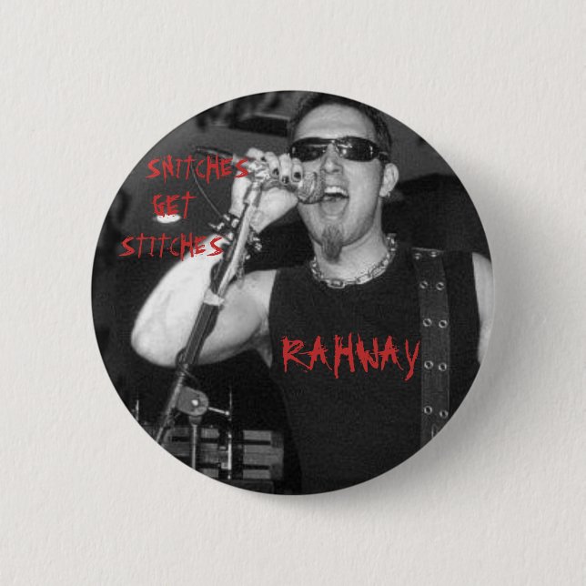 BADGE ROND 5 CM RAHWAY, PIFS, OBTIENNENT, DES POINTS (Devant)