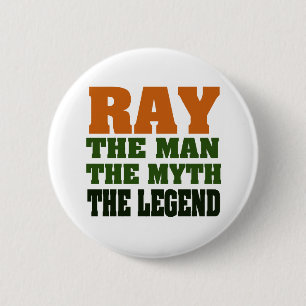 Badge Rond 5 Cm RAIE - l'homme, le mythe, la légende