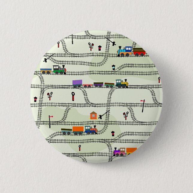 Badge Rond 5 Cm Railway (homonymie) (Devant)