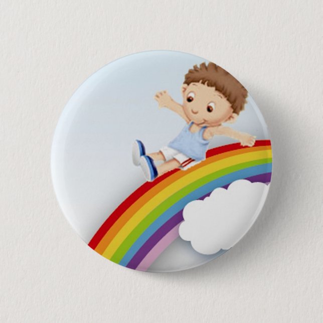 Badge Rond 5 Cm Rainbow (Devant)