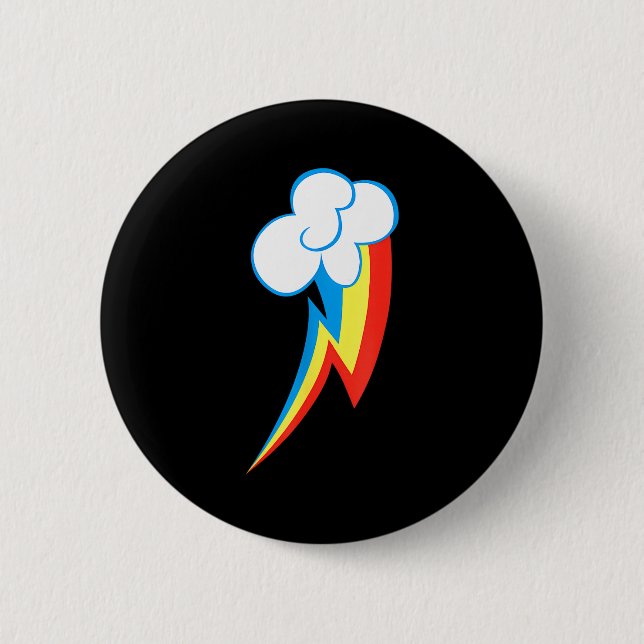 Badge Rond 5 Cm Rainbow Dash Cuties Mark  (Devant)