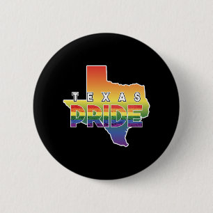 Badge Rond 5 Cm Rainbow Design Texas Carte pour la fierté LGBT+ Te