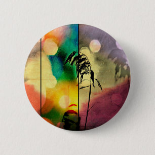 Badge Rond 5 Cm Rainbow Grass Drame