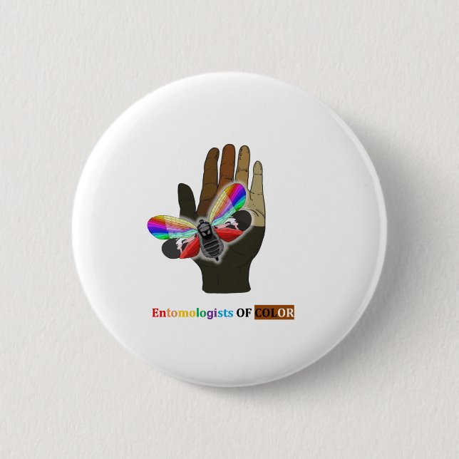 Badge Rond 5 Cm Rainbow Lanternfly (Devant)
