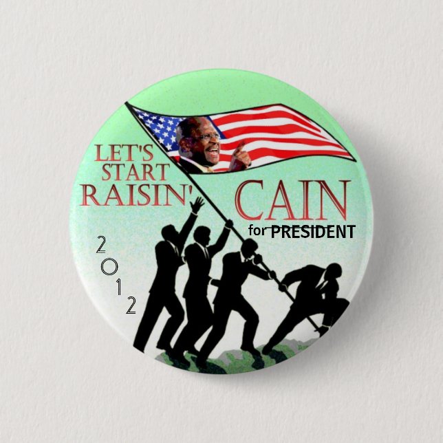 Badge Rond 5 Cm Raisin Caïn 2012 (Devant)