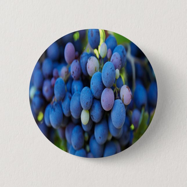 Badge Rond 5 Cm Raisins (Devant)