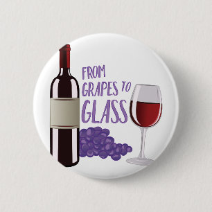 Badge Rond 5 Cm Raisins au verre
