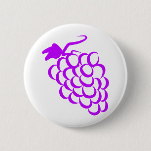 Badge Rond 5 Cm Raisins pourpres