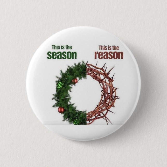 Badge Rond 5 Cm Raison de la saison (Devant)
