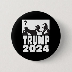 Badge Rond 5 Cm Rallye Don de Teflon 2024 à l'épreuve des balles t