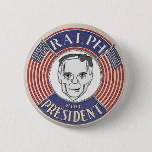 Badge Rond 5 Cm Ralph Nader 2012 button