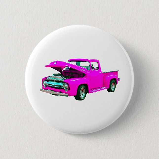 Badge Rond 5 Cm ramassage rose (Devant)