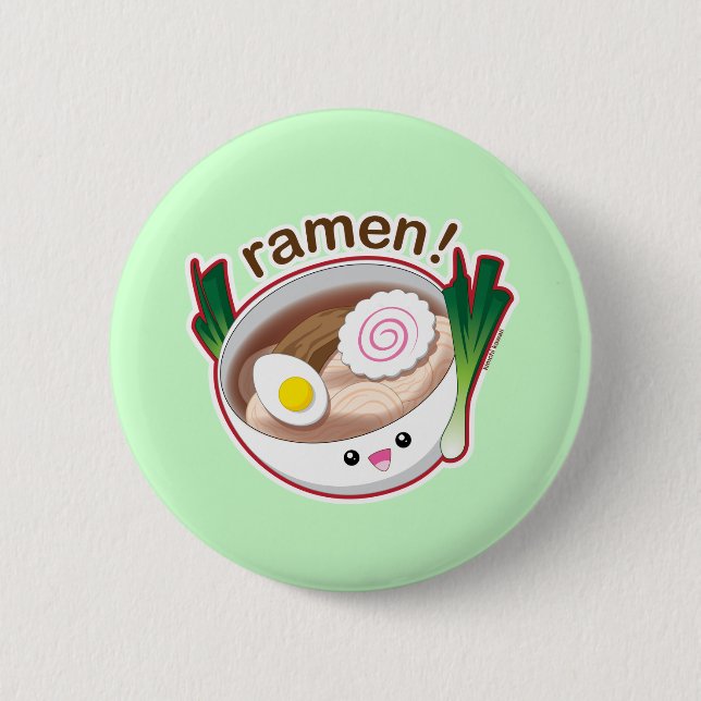 Badge Rond 5 Cm Ramen ! (Devant)