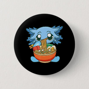 Badge Rond 5 Cm Ramen Axolotl Kawaii Anime Japonais Food Gift Girl