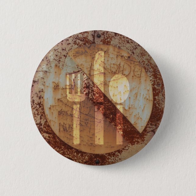 Badge Rond 5 Cm Rammadan aucun bouton musulman de consommation (Devant)