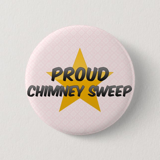 Badge Rond 5 Cm Ramoneur fier (Devant)