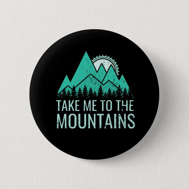 Badge Rond 5 Cm Randonnée (Devant)