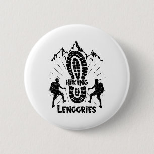 Badge Rond 5 Cm Randonnée à Lenggries en Allemagne, vacances pour