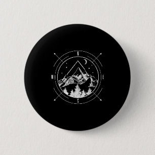 Badge Rond 5 Cm Randonnée Camping Montagnes Comp Hiker Camper Exté
