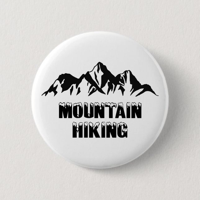 Badge Rond 5 Cm Randonnée en montagne (Devant)