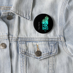 Badge Rond 5 Cm Randonnée et trekking extérieur Vintage Design