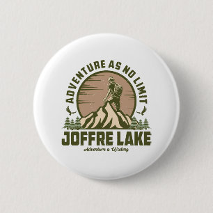 Badge Rond 5 Cm Randonnée rétro au lac Joffre